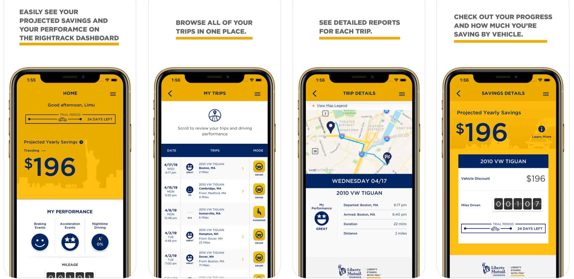 Liberty Mutual RightTrack App