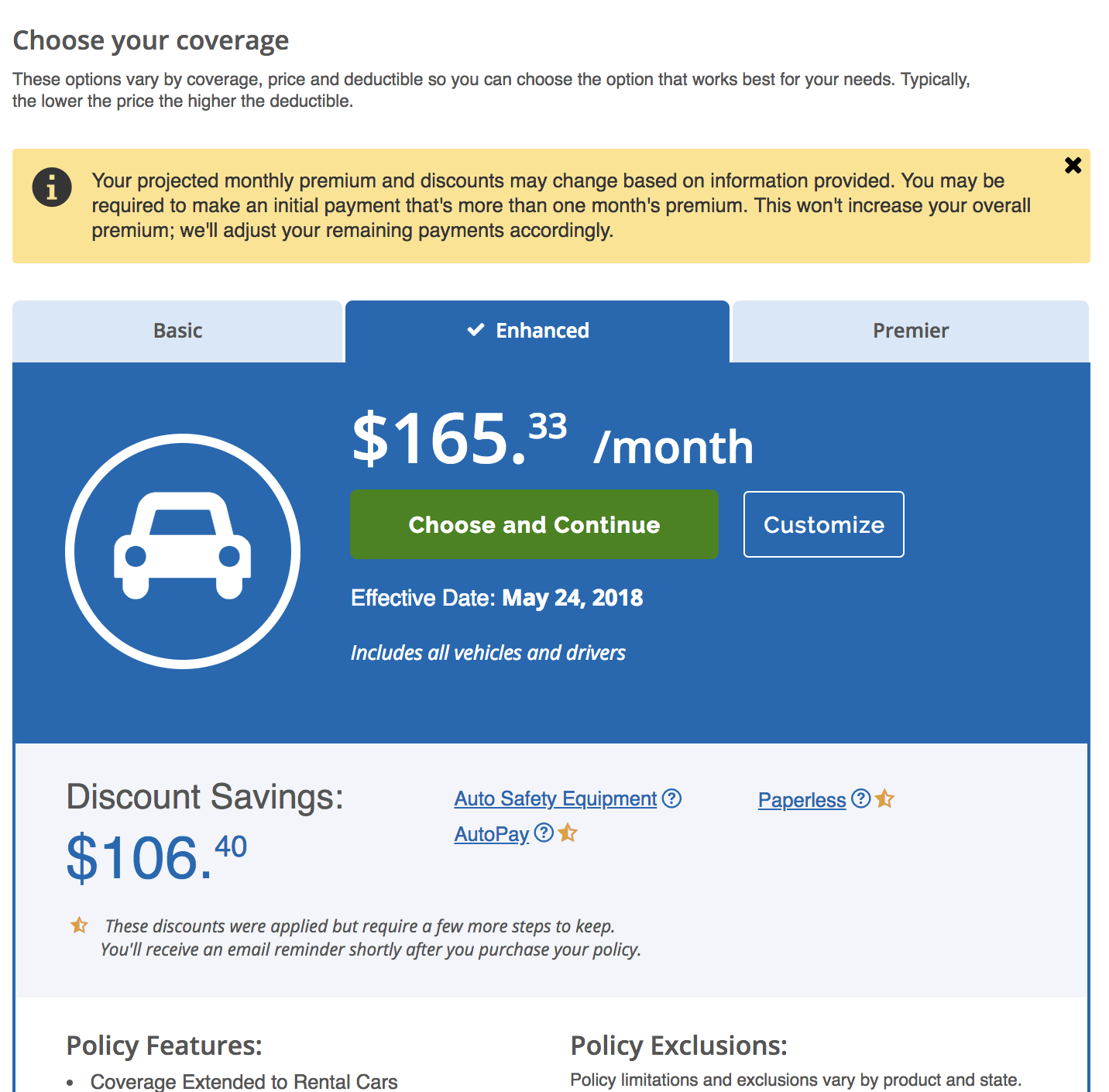 American Family Auto Insurance quote