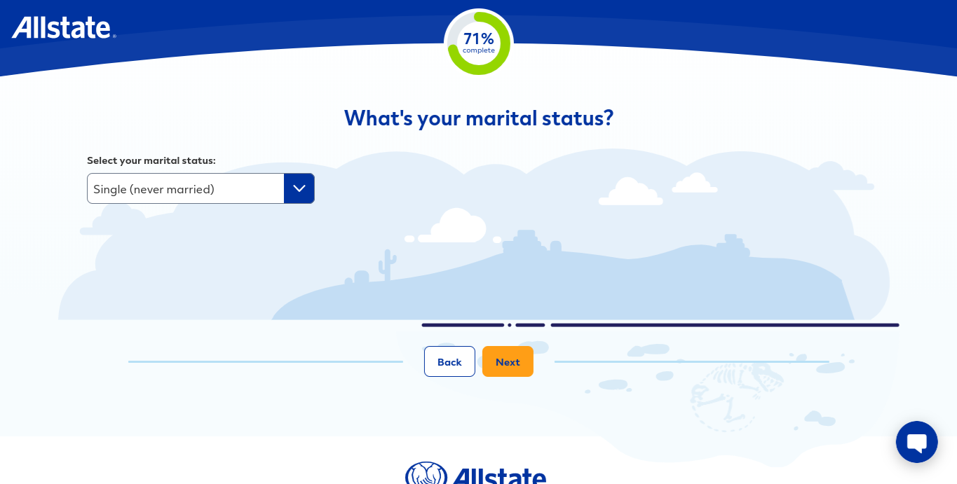 Allstate online quote form marital