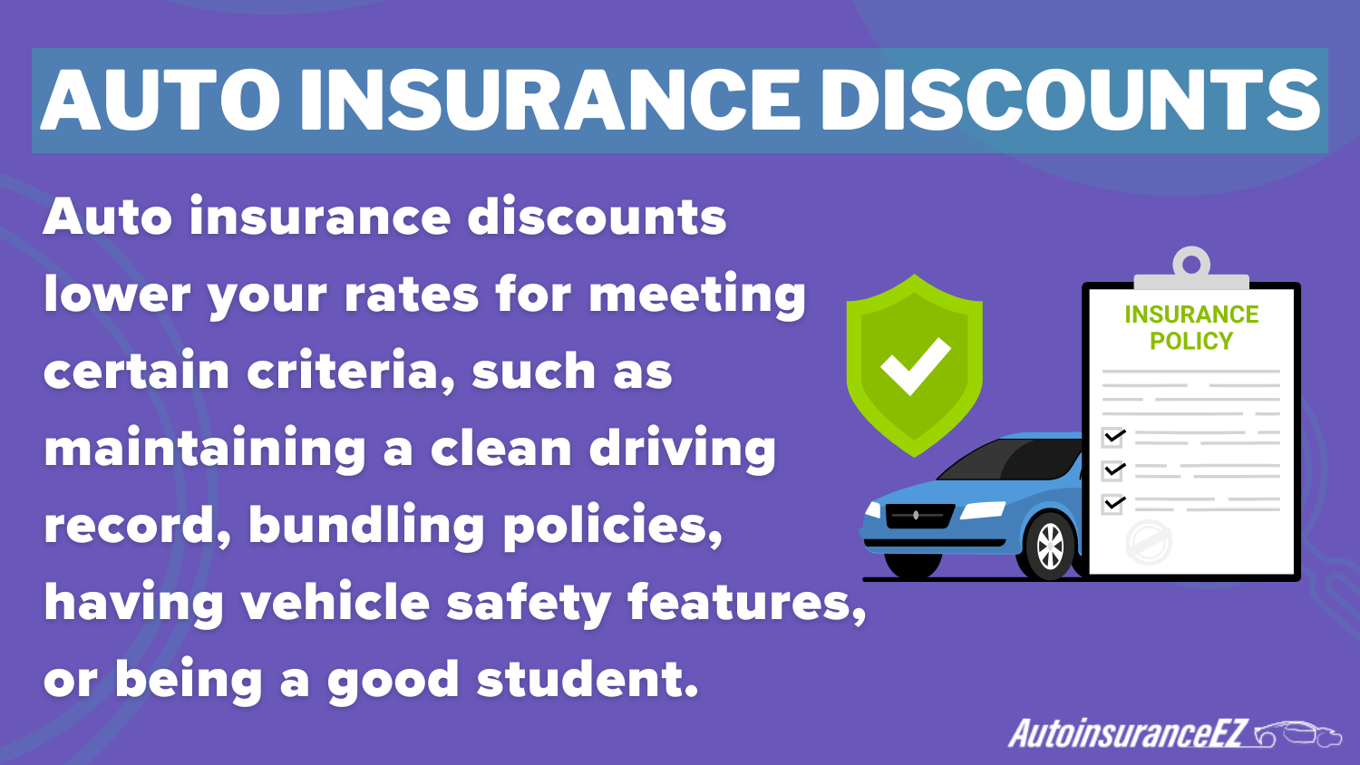 Best Shreveport, LA Auto Insurance: Auto insurance discount Definition Card