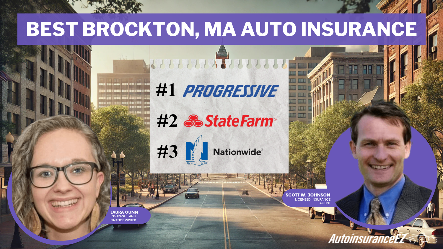 Best Brockton, MA Auto Insurance: Progressive, State Farm, and Nationwide