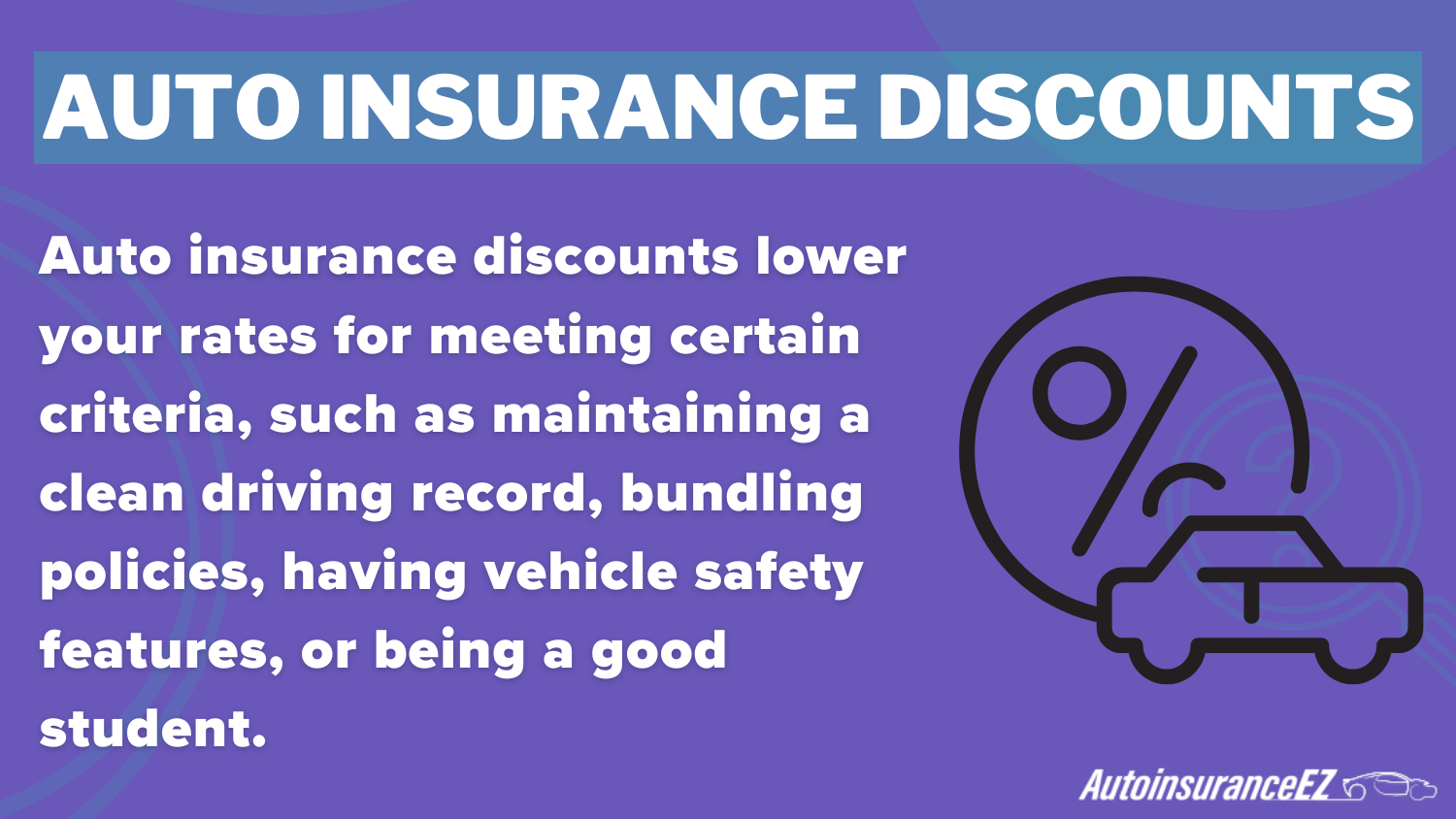 Auto Insurance Discounts Definition Card: Cheap auto insurance in Nevada