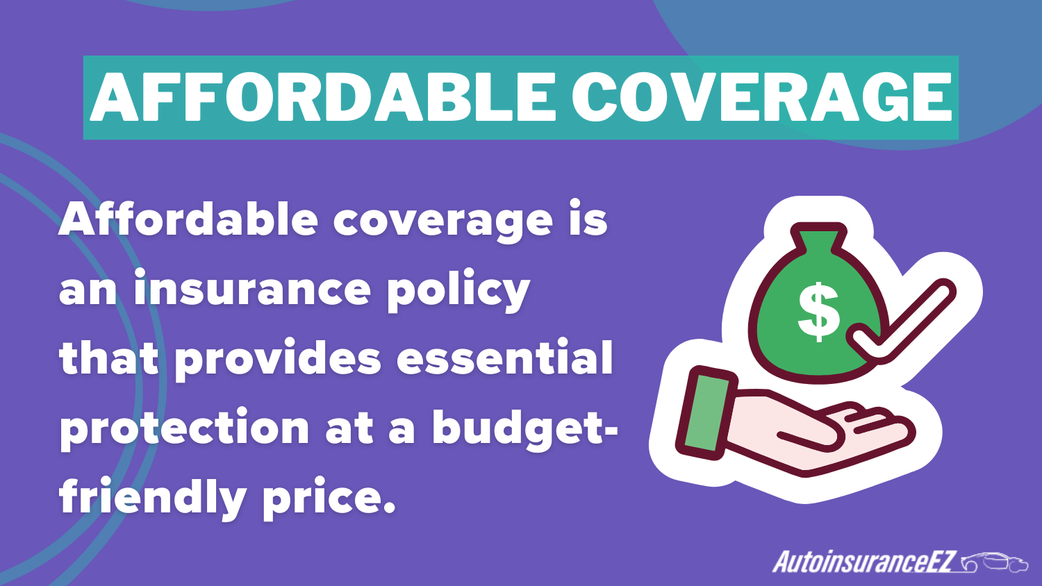(Affordable Coverage) Definition Card: cheap auto insurance in Rhode Island