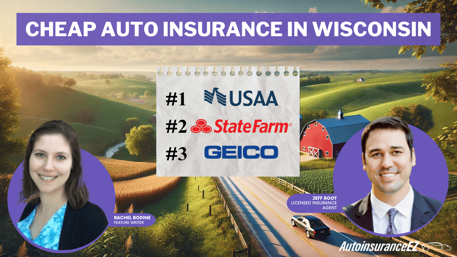 Cheap Auto Insurance in Wisconsin: USAA, State Farm, and Geico