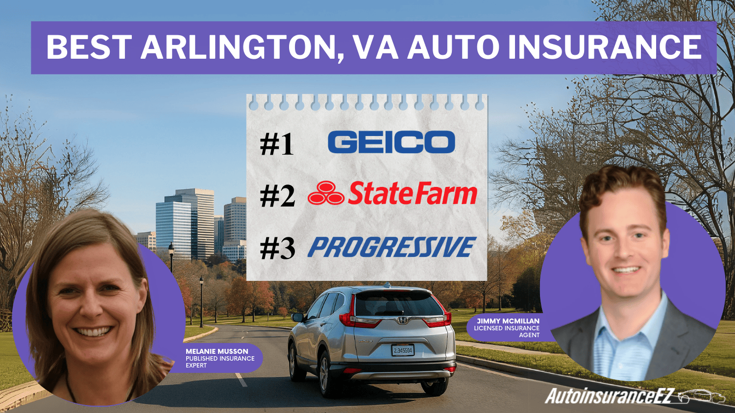 Best Arlington, VA Auto Insurance: Geico, State Farm, and Progressive