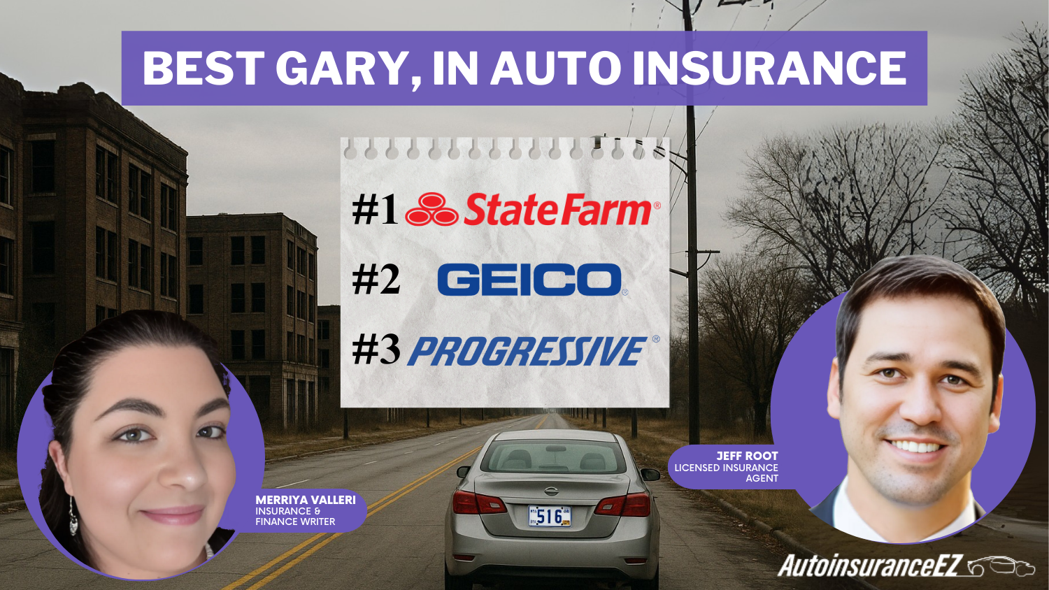 State Farm, Geico and Progressive: Best Gary, IN Auto Insurance