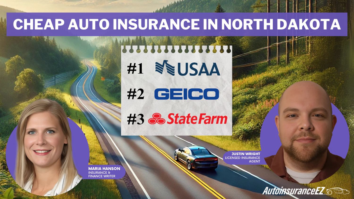 Cheap Auto Insurance in North Dakota: USAA, Geico, and State Farm