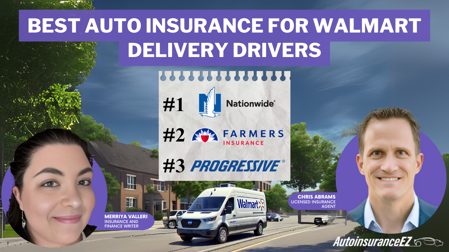 Nationwide, Farmers, and Progressive: Best Auto Insurance for Walmart Delivery Drivers